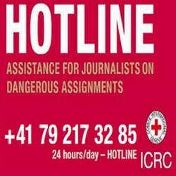 International Committee of the Red Cross . ICRC Assistance for journalists on dangerous assignments